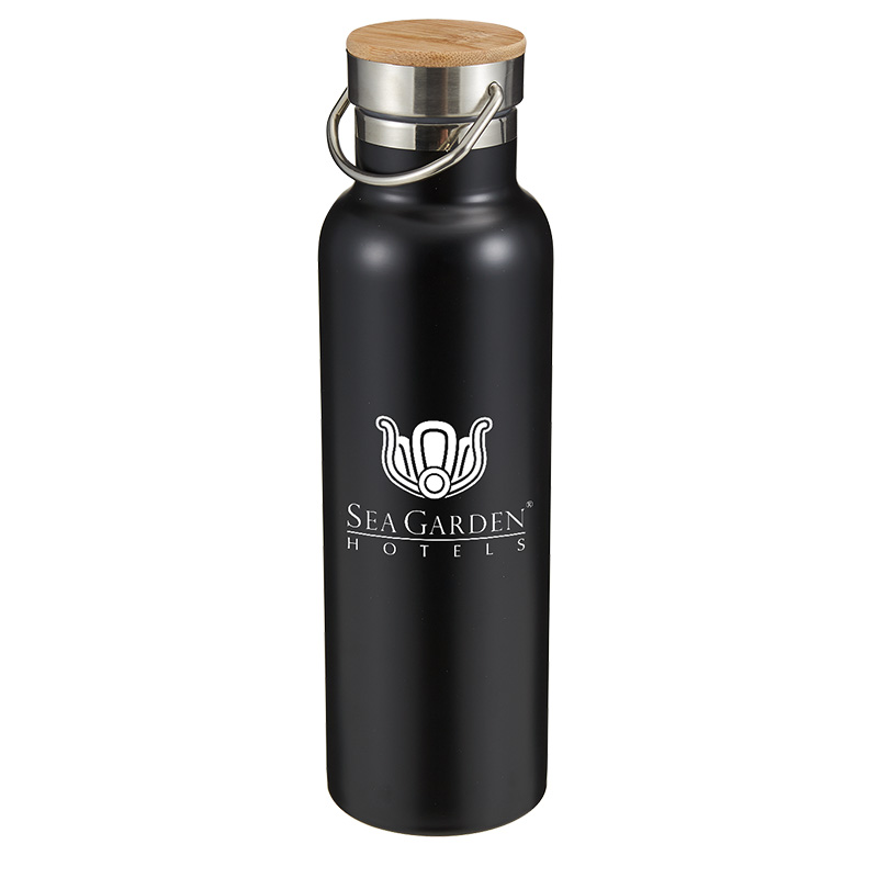 Breckendridge Stainless Steel Bottle – 21 oz - 1563568762_4745_Black_Angle