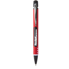 Costa Mesa Illuminated Velvet Touch Aluminum Pen - 1577721637_7493_Red_on