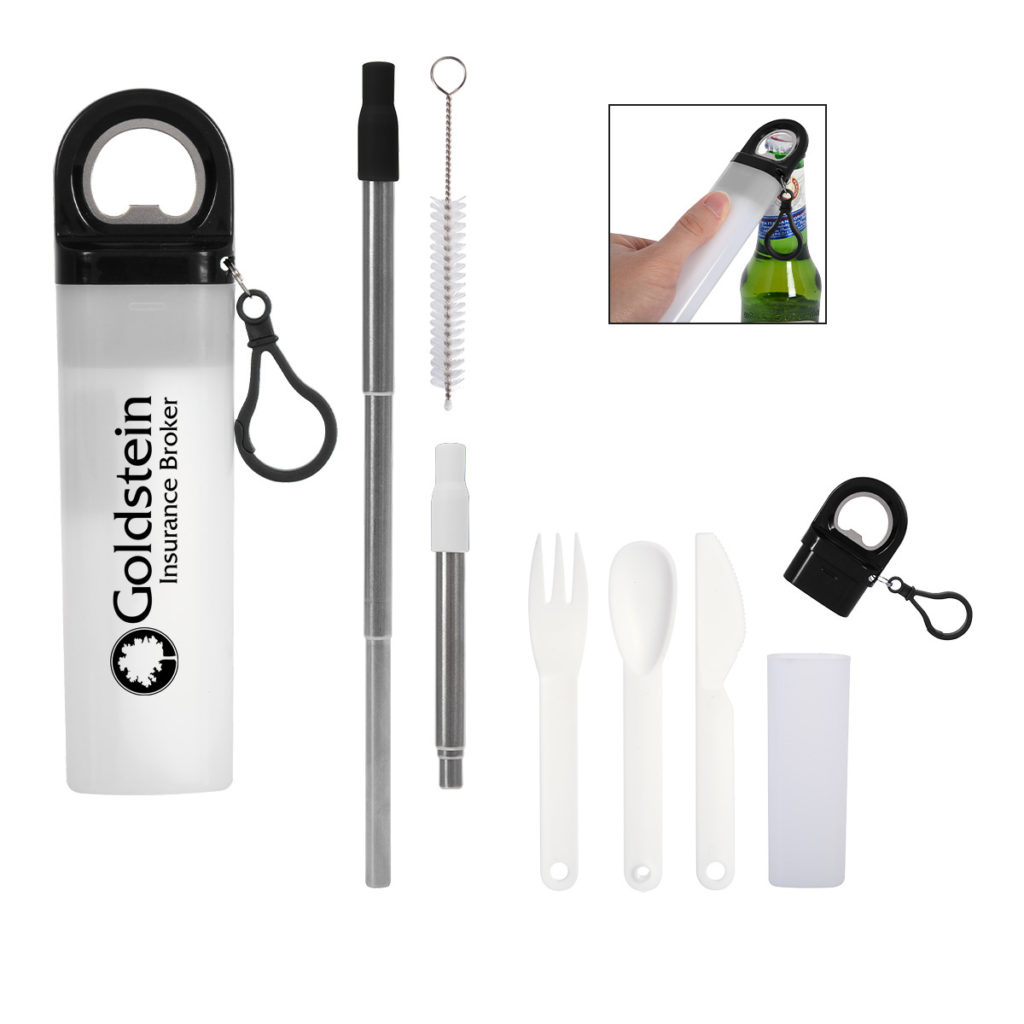Sip and Snack Reusable Kit - 2370_BLK_Silkscreen