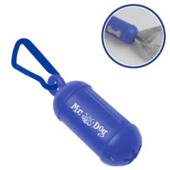 Dog Waste Bag Dispenser with Carabiner - 3265_blue