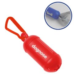 Dog Waste Bag Dispenser with Carabiner - 3265_red