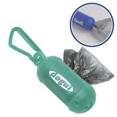 Dog Waste Bag Dispenser with Carabiner - 3265_translucent_aqua
