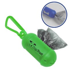 Dog Waste Bag Dispenser with Carabiner - 3265_translucent_green