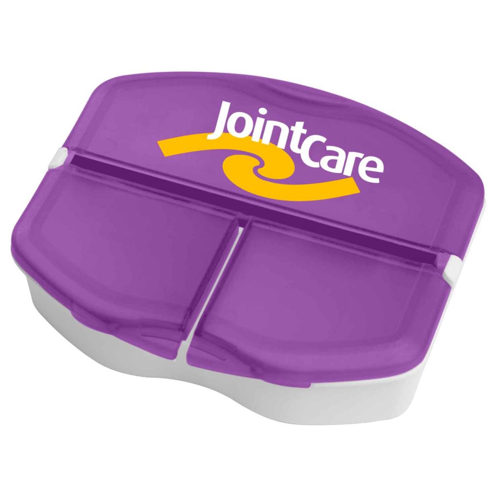 Tri-Minder Pill Box - 3583_translucent_purple