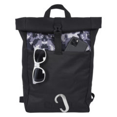 Camo Roll-Top Backpack - 3681_BLKCAMO_Propped2
