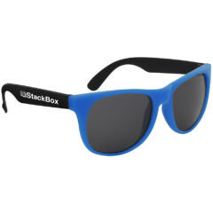 Kapowski Rubberized Sunglasses - 3991_NEONBLUBLK_Silkscreen