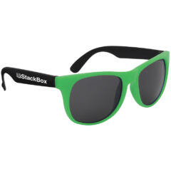 Kapowski Rubberized Sunglasses - 3991_NEONGRNBLK_Silkscreen