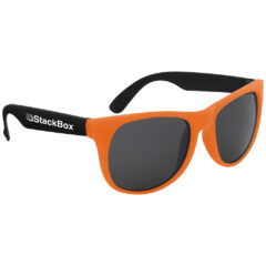 Kapowski Rubberized Sunglasses - 3991_NEONORNBLK_Silkscreen