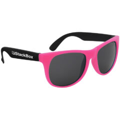 Kapowski Rubberized Sunglasses - 3991_NEONPNKBLK_Silkscreen