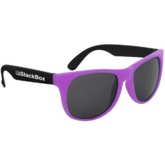 Kapowski Rubberized Sunglasses - 3991_NEONPURBLK_Silkscreen