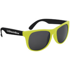 Kapowski Rubberized Sunglasses - 3991_NEONYELBLK_Silkscreen