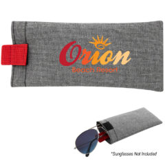 Brighton Heathered Eyeglasses/Sunglasses Pouch - 6247_GRARED_Colorbrite