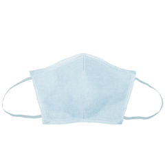 Flat Fold Canvas Face Mask with Elastic Loops - 8021-flat-beachwash