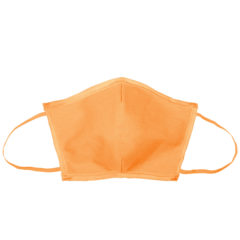Flat Fold Canvas Face Mask with Elastic Loops - 8021-flat-creamsicle