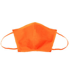 Flat Fold Canvas Face Mask with Elastic Loops - 8021-flat-crush
