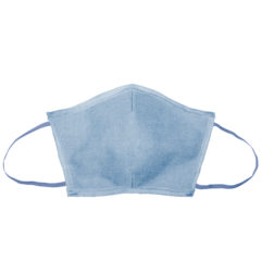 Flat Fold Canvas Face Mask with Elastic Loops - 8021-flat-frenchwash