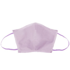 Flat Fold Canvas Face Mask with Elastic Loops - 8021-flat-lavender