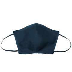 Flat Fold Canvas Face Mask with Elastic Loops - 8021-flat-midnight
