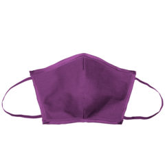 Flat Fold Canvas Face Mask with Elastic Loops - 8021-flat-pansy