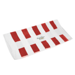 Seaside Beach Towel - 8021_WHTRED_Embroidery