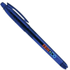 Aqua Gel Recycled PET Plastic Pen - AEX-C-GS-Blue
