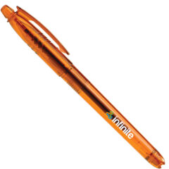 Aqua Gel Recycled PET Plastic Pen - AEX-C-GS-Orange