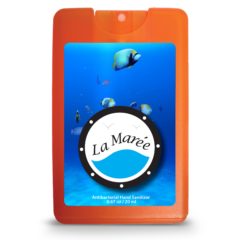 Credit Card Style Antibacterial Hand Sanitizer – 0.676 oz - CCS101_Orange_131494