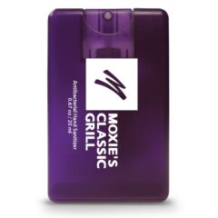 Credit Card Style Antibacterial Hand Sanitizer – 0.676 oz - CCS101_Purple_131486