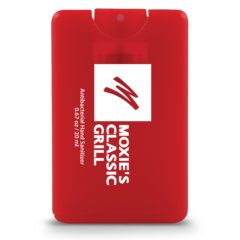 Credit Card Style Antibacterial Hand Sanitizer – 0.676 oz - CCS101_Red_131487
