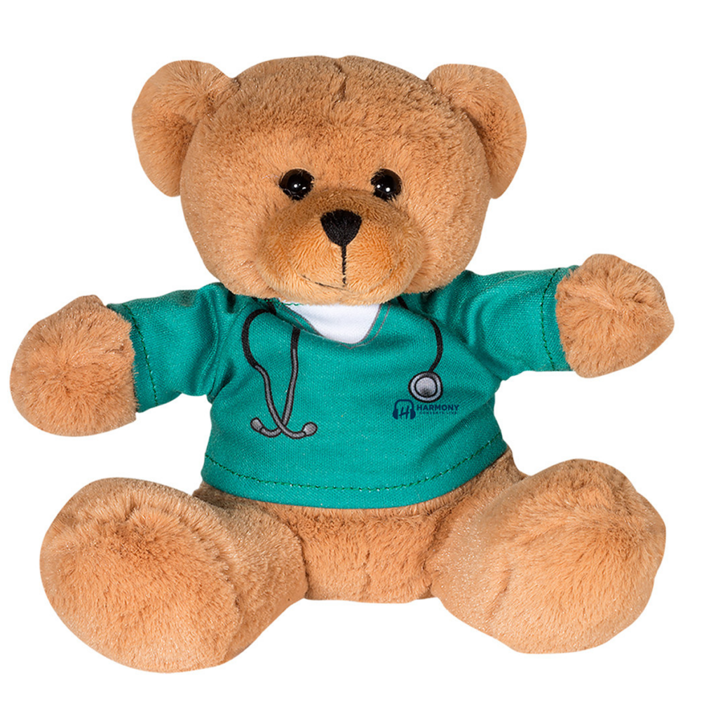 Doctor or Nurse Plush Bear – 7″ - Doctor or Nurse Plush Bear 8211 7in 8211 Teal