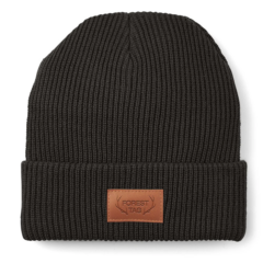 Leeman Cuffed Rib Knit Beanie - Leeman Cuffed Rib Knit Beanie 8211 Black