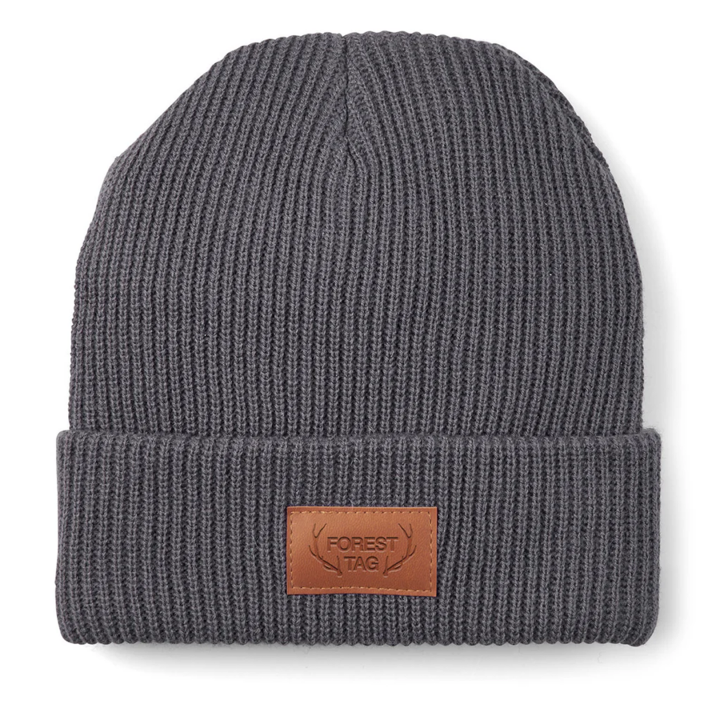 Leeman Cuffed Rib Knit Beanie - Leeman Cuffed Rib Knit Beanie 8211 Grey