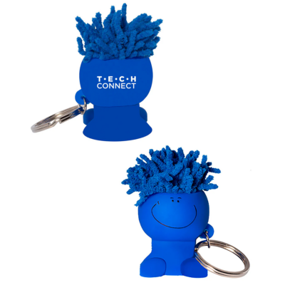 MopToppers Mobile Stand Cord Winder Key Chain 8211 Blue