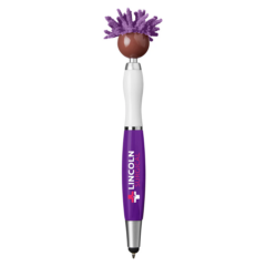 Moptoppers®Screen Cleaner with Stylus Pen (Multicultural Brown) - MoptoppersScreen Cleaner with Stylus Pen Multicultural Brown 8211 Back Imprint Shown