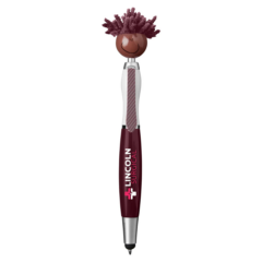 Moptoppers®Screen Cleaner with Stylus Pen (Multicultural Brown) - MoptoppersScreen Cleaner with Stylus Pen Multicultural Brown 8211 Burgundy