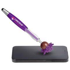 Moptoppers®Screen Cleaner with Stylus Pen (Multicultural Brown) - MoptoppersScreen Cleaner with Stylus Pen Multicultural Brown 8211 In Use