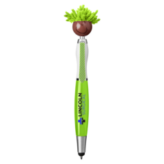 Moptoppers®Screen Cleaner with Stylus Pen (Multicultural Brown) - MoptoppersScreen Cleaner with Stylus Pen Multicultural Brown 8211 Lime Green