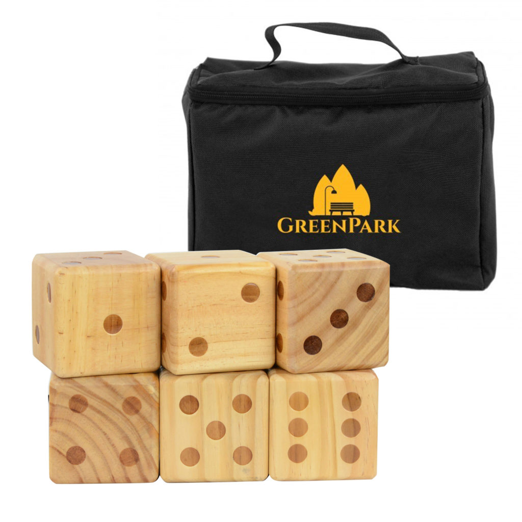 Oversize Wooden Yard Dice Game - OVERSIZE WOODEN YARD DICE GAME_Black