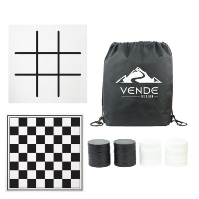 OVERSIZED CHECKERS WITH MAT 038 CARRYING CASE_Black