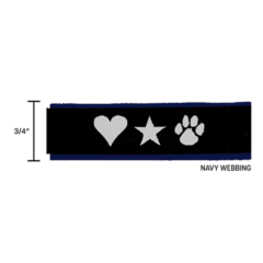 Tennis Ball Toss Toy - Woven Strap Navy