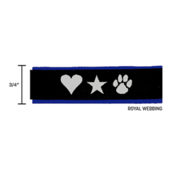 Tennis Ball Toss Toy - Woven Strap Royal