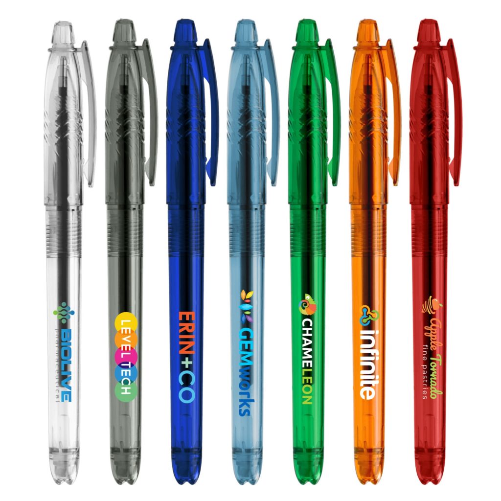 Aqua Gel Recycled PET Plastic Pen - aex-c-blue-2945_1