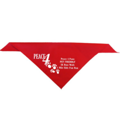 Cotton Collar Pet Bandana - collarbandanared