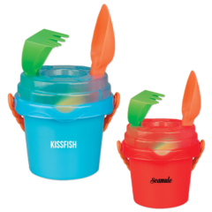 Mini Sand Pail with Toys and Lid - group