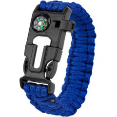 Crossover Outdoor Multi-Function Tactical Survival Band With Fire Starter - h-908-blue-angle-blank_1