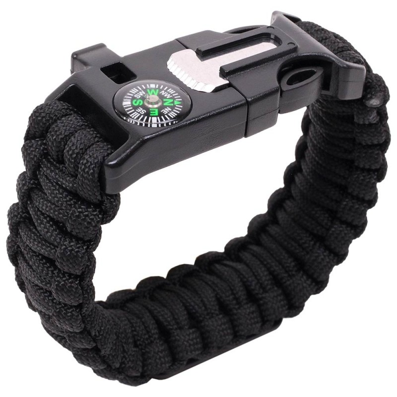 Crossover Outdoor Multi-Function Tactical Survival Band With Fire Starter - h-908_thumbnail