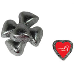 Individually Wrapped Chocolate Hearts - silver-3876 1