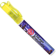 Antibacterial Hand Sanitizer Pocket Sprayer – .33 oz - spraytransyellow