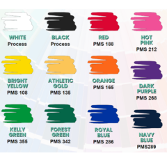 Cotton Collar Pet Bandana - standard ink colors for bandana