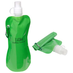 Flex 16 oz Foldable Water Bottle with Carabiner - wka-fw13gn